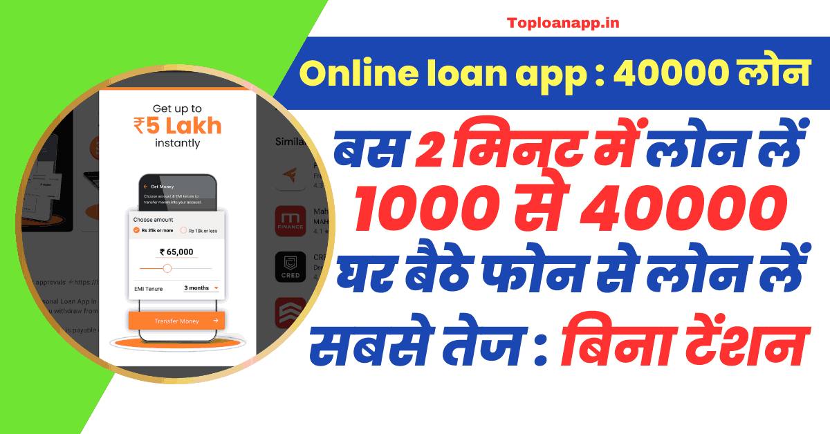 Online loan app for 45000 loan