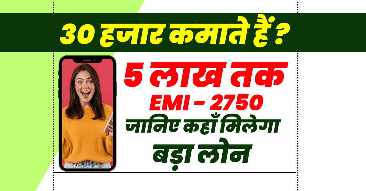 30 हजार सैलरी पर कितना लोन मिल सकता है