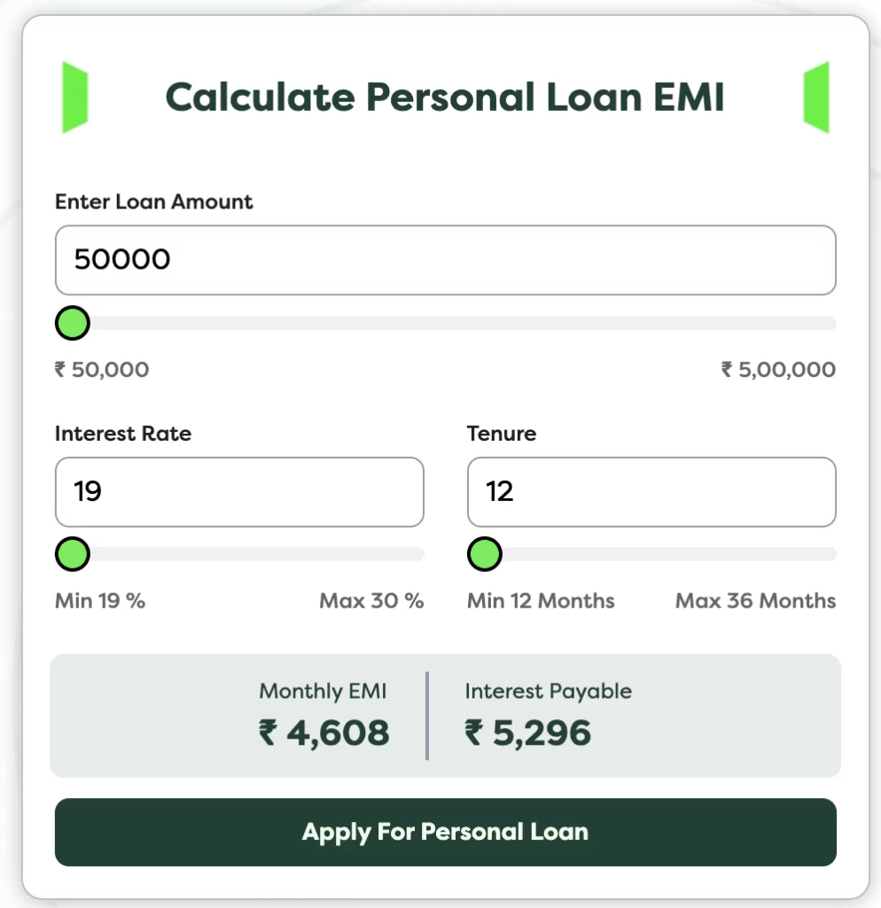 Hero Fincorp Personal Loan Example 
Image Source - Hero Fincorp