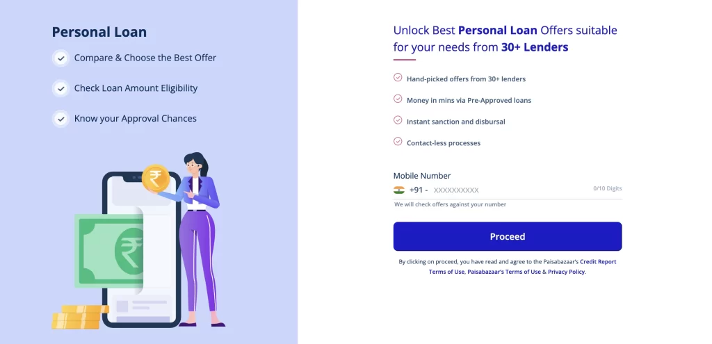 paisabazaar personal loan details hindi 
Image Source - Paisabazaar 